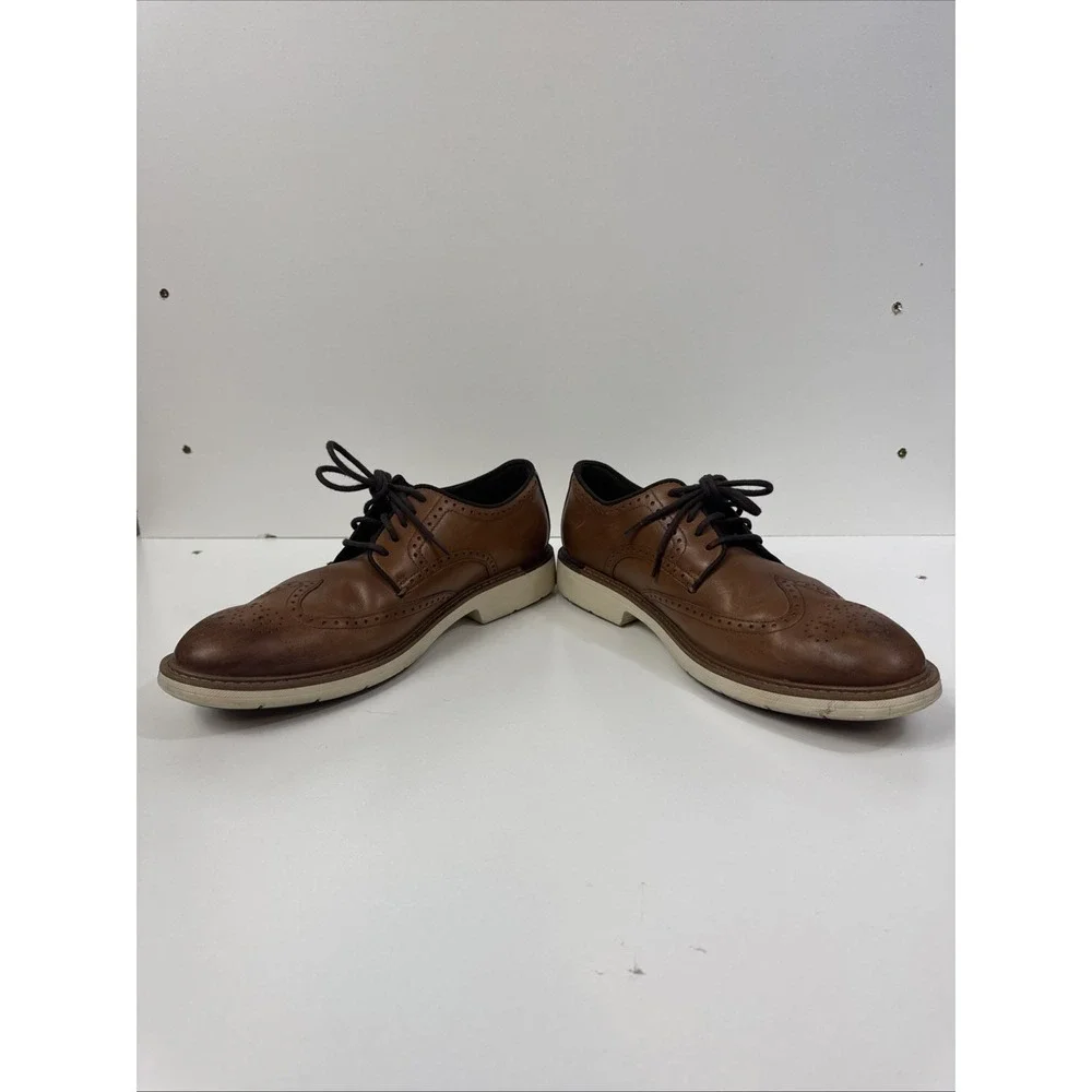 Cole Haan Men's Original Grand Wingtip Oxford Brown Leather Size 10 M C34120 EUC